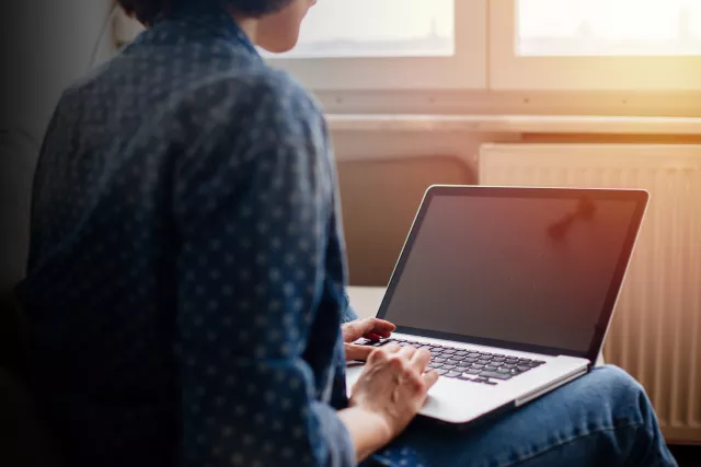 woman on laptop